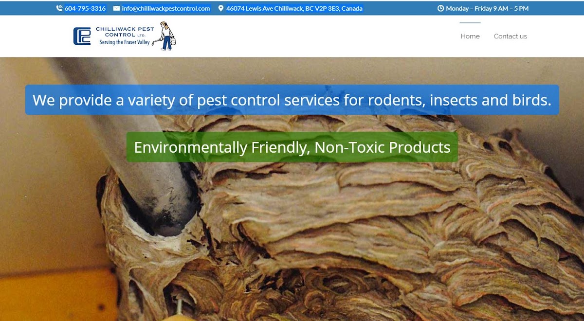 Chilliwack Pest Control - Serving the Fraser Valley since 1975